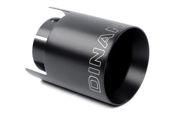 Dinan Double-Walled 4.5_ Clamp-On Exhaust Tip (Black Ceramic) D663-0646-BOX